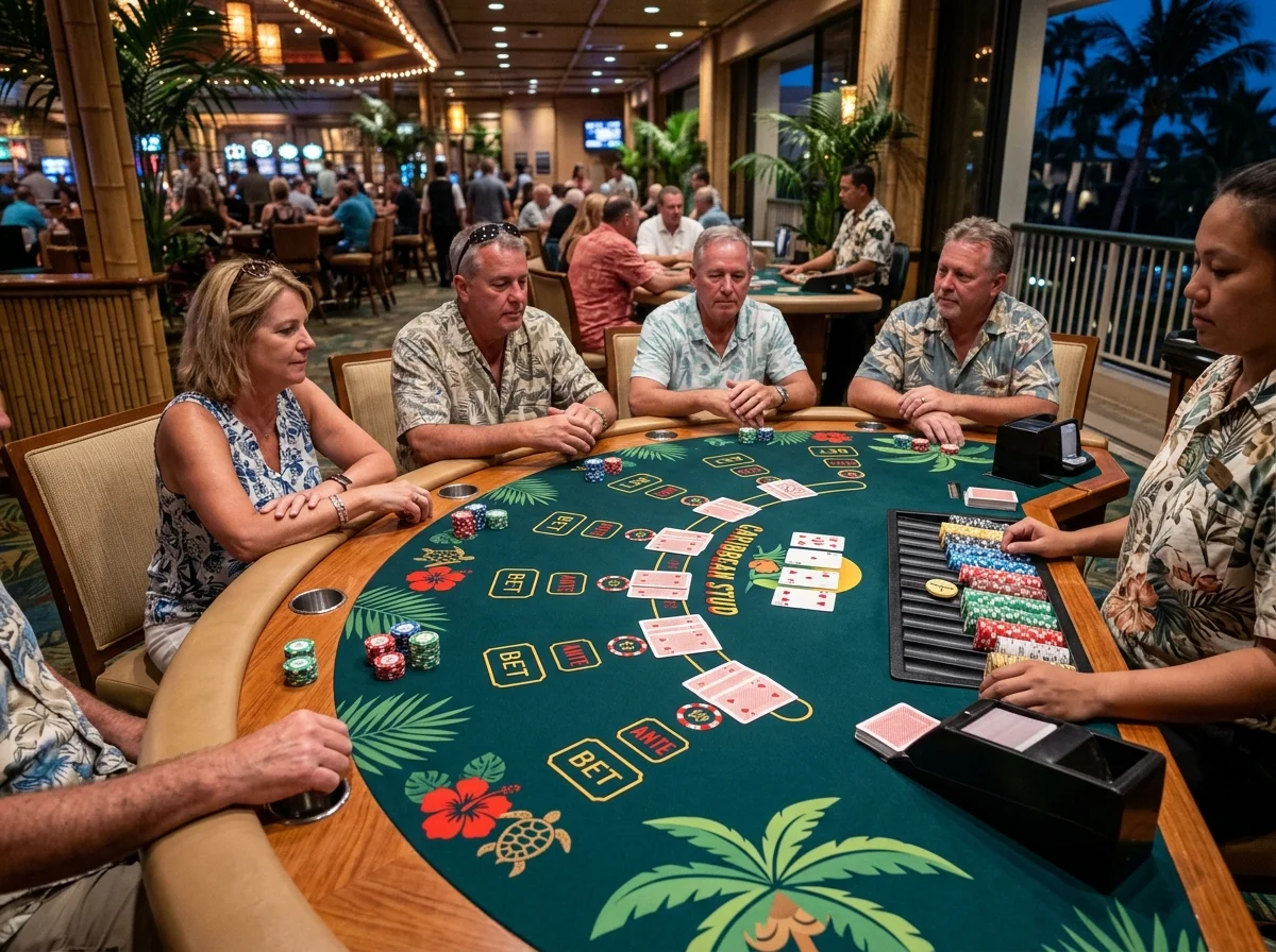 Poker Caribbean at Boho online casino table games